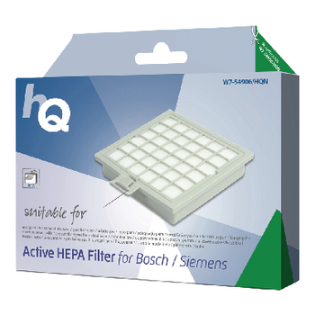 W7-54906-HQN Vervanging actieve hepa filter bosch/siemens - 483774 Verpakking foto